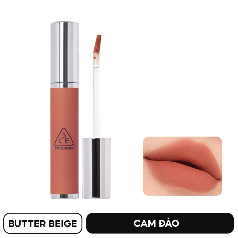 Son Kem Lì, Mịn Mượt Môi 3CE Hazy Lip Clay 4g