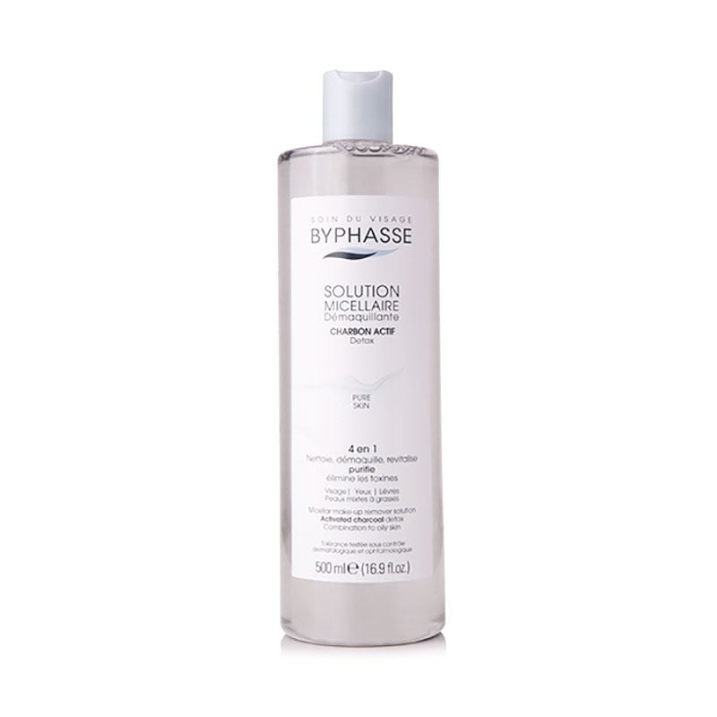 Nước Tẩy Trang Byphasse Than Hoạt Tính Cho Da Dầu Solution Micellaire Charbon Actif 500ml