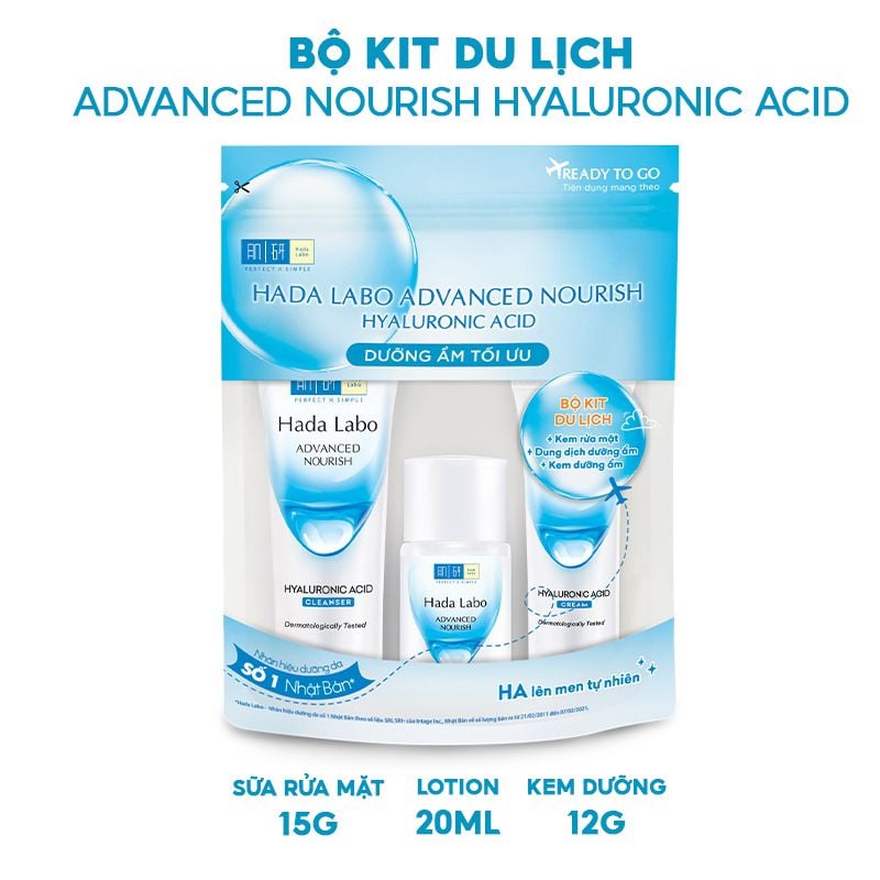 Sữa Rửa Mặt Dưỡng Ẩm Tối Ưu Hada Labo Advanced Nourish Hyaluronic Acid Cleanser 80g