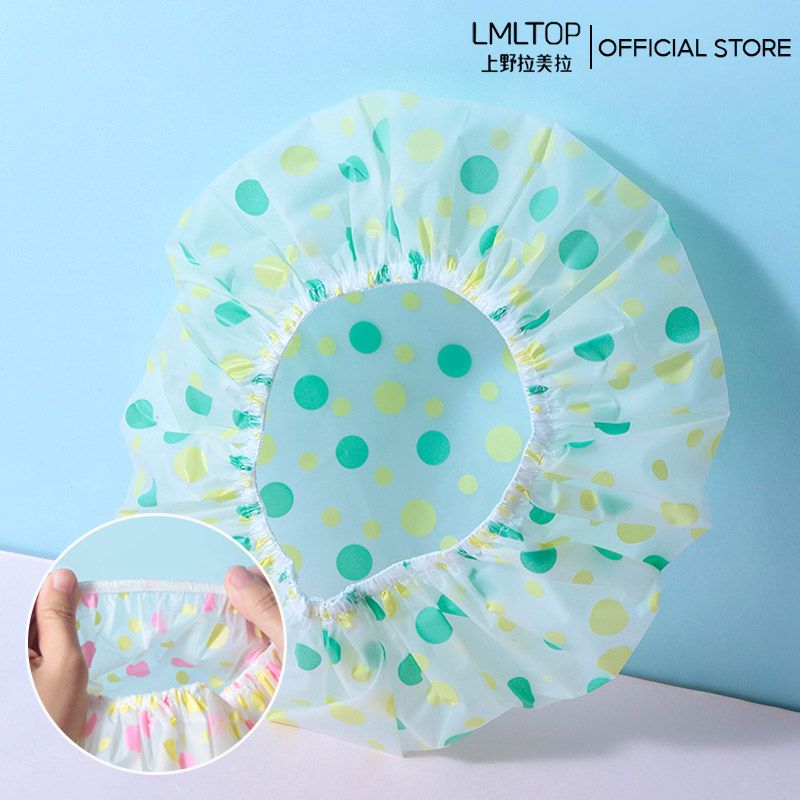 [NHẬP KHẨU] Mũ Trùm Tóc Họa Tiết Chấm Bi LMLTOP Shower Cap C0705