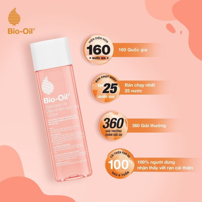 Dầu Dưỡng Body Bio-Oil Giúp Mờ Sẹo, Giảm Rạn Da, Làm Đều Màu Da Skincare Oil