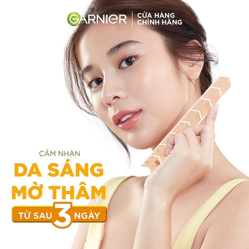 Serum Garnier Tinh Chất Tăng Cường Sáng Da Mờ Thâm Garnier Light Complete Vitamin C 30X Booster Serum