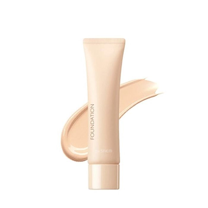 Kem Nền The Saem Che Phủ Tốt, Chiết Xuất Thiên Nhiên Airy Cotton Foundation SPF30/PA++