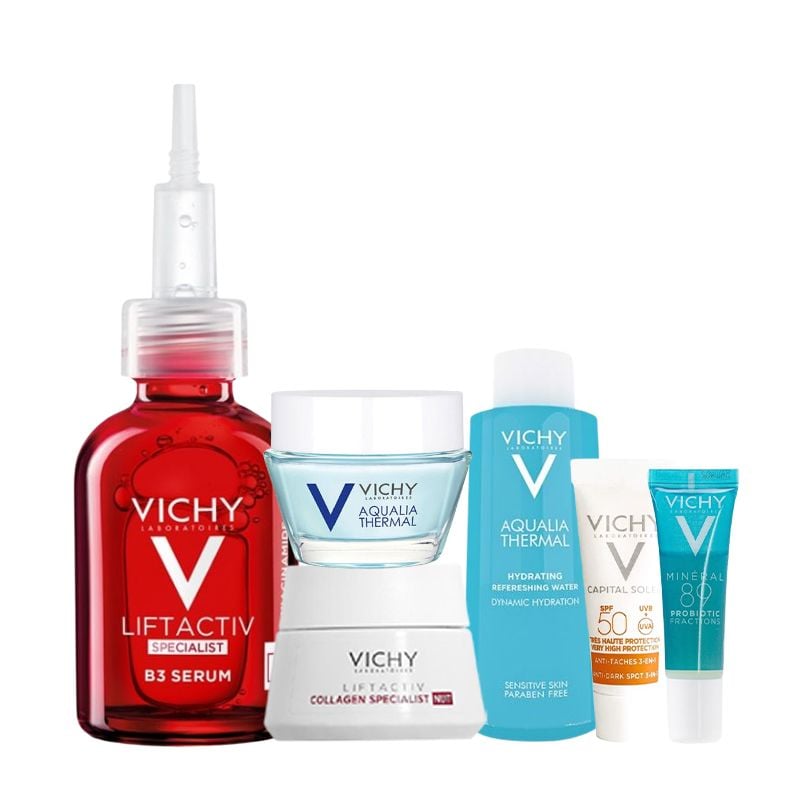 [Tặng Kèm 5 Mini Size] Bộ Sản Phẩm Vichy Dưỡng Ẩm, Cải Thiện & Ngăn Ngừa Thâm Nám, Đốm Nâu Toàn Diện Liftactiv Specialist B3 Serum Dark Spot & Wrinkles 30ml