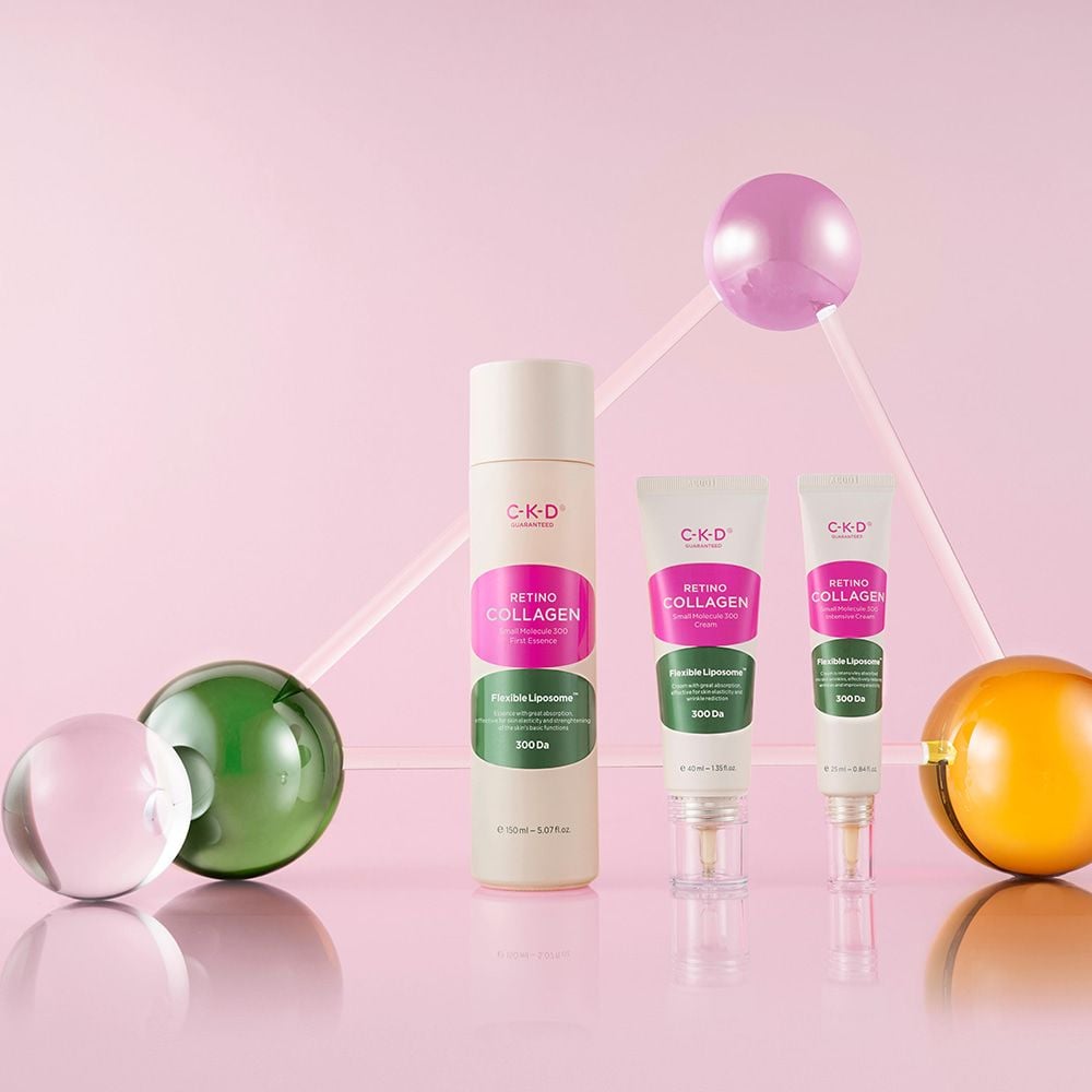Serum C-K-D Tinh Chất Hỗ Trợ Dưỡng Trắng, Cải Thiện Nếp Nhăn Retino Collagen Small Molecule 300 First Essence 150ml