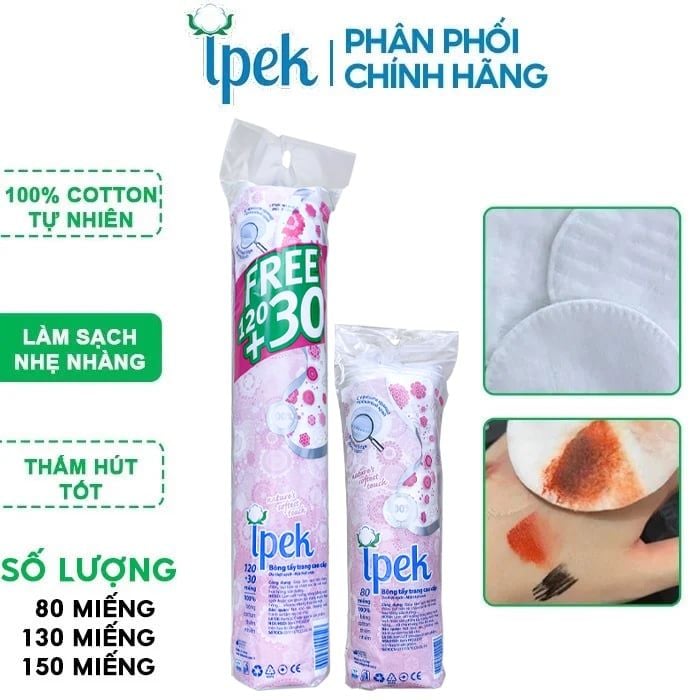 Bông Tẩy Trang 100% Cotton Thổ Nhĩ Kỳ Ipek Klasik Cotton Pads