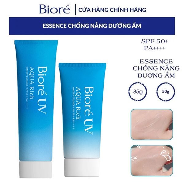  Kem Chống Nắng Bioré Dưỡng Ẩm UV Aqua Rich Watery Essence SPF50+/PA++++ 