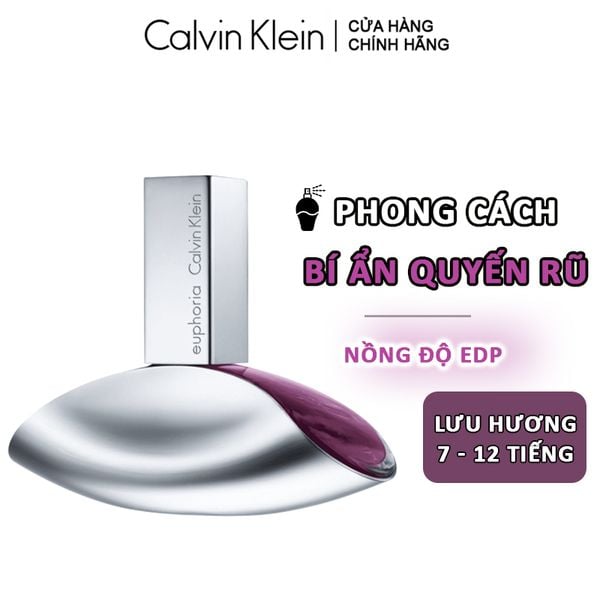  Nước Hoa Nữ Calvin Klein Phong Cách Bí Ẩn Quyến Rũ Euphoria EDP 100ml 