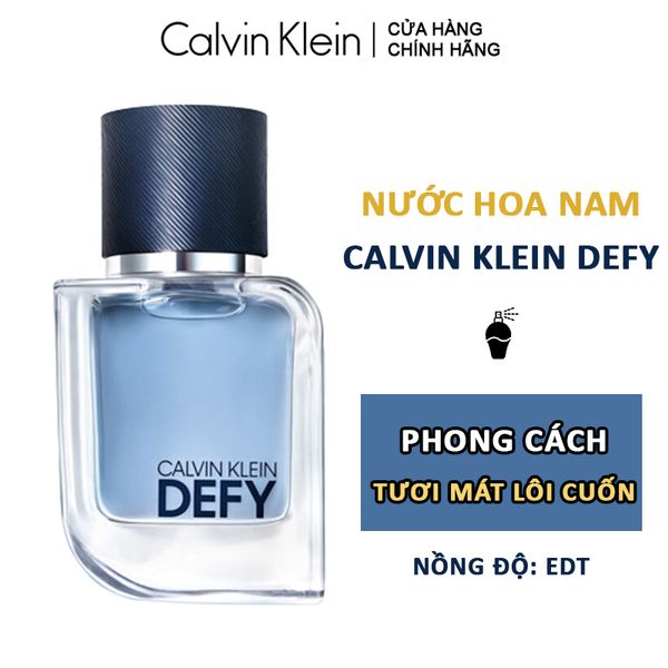 Nước Hoa Nam Tươi Mát Lôi Cuốn Calvin Klein Defy EDT 100ml