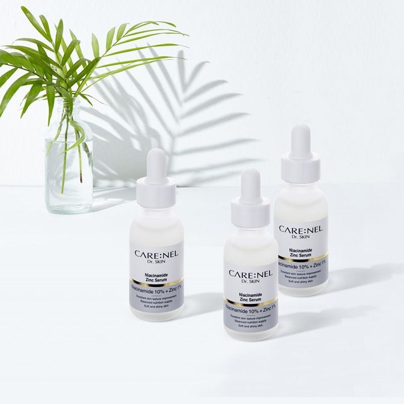 Serum Carenel Tinh Chất Hỗ Trợ Dưỡng Trắng Mịn Carenel Niacinamide 10% + Zinc 1% Serum 30ml