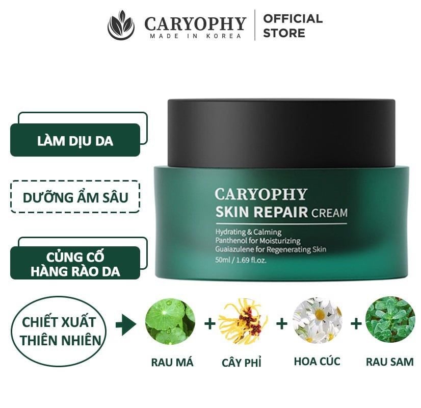 Kem Dưỡng Cấp Ẩm, Cải Thiện Làn Da Cho Da Nhạy Cảm Caryophy Skin Repair Cream 50ml