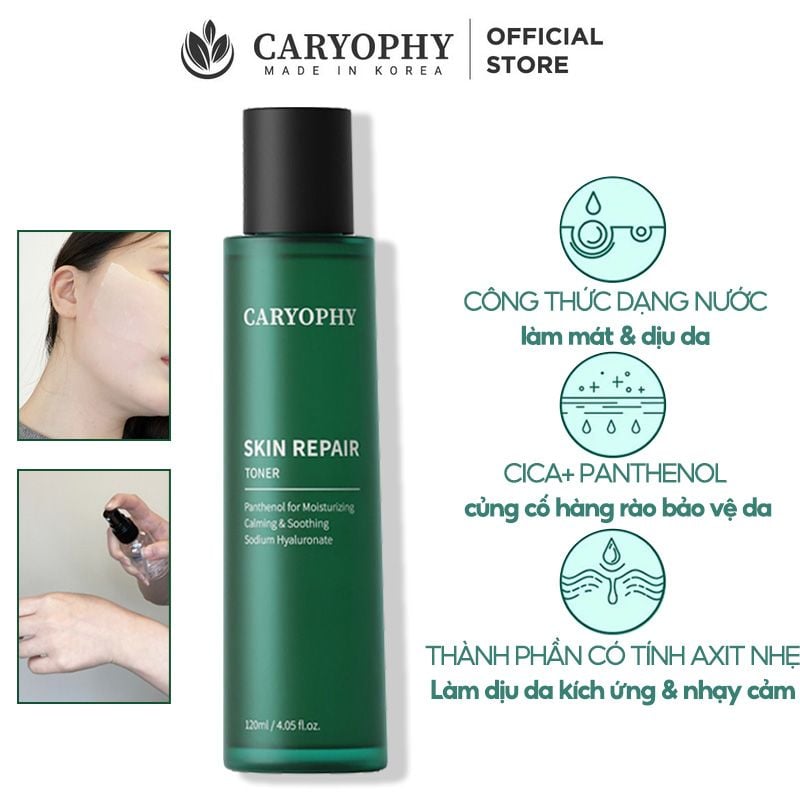 Nước Hoa Hồng Cấp Nước, Làm Dịu Da Caryophy Skin Repair Toner 120ml