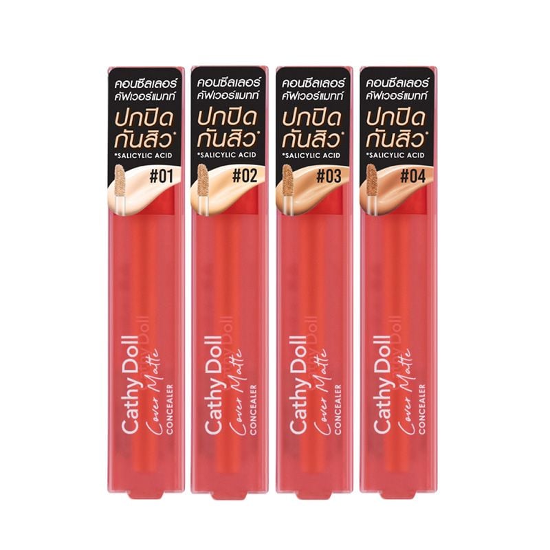 Kem Che Khuyết Điểm Mịn Lì Lâu Trôi Cathy Doll Cover Matte Concealer