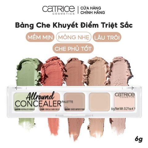 Bảng Che Khuyết Điểm Catrice Triệt Sắc 5 Ô Allround Concealer #010 6g