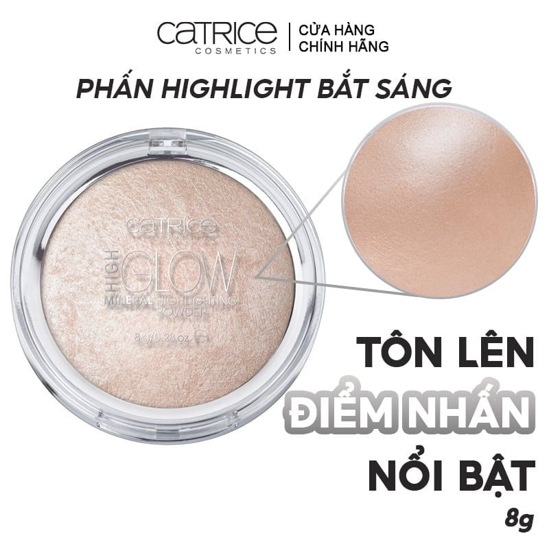 Phấn Bắt Sáng Ánh Nhũ Catrice High Glow Mineral Highlighting Powder #010