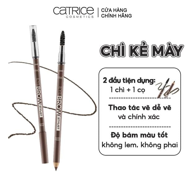 Chì Kẻ Mày 2 Đầu, Lâu Trôi Catrice Eye Brow Stylist 1.4g
