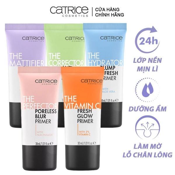 Kem Lót Kiềm Dầu, Dưỡng Ẩm, Làm Đều Màu Da Catrice Primer 30ml