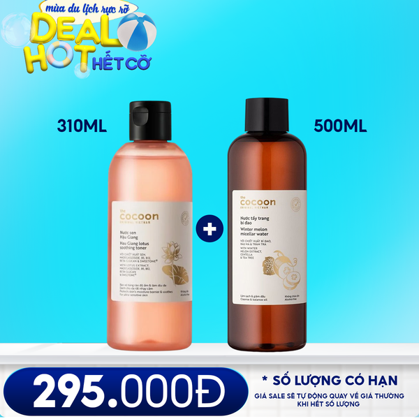 Nước Cân Bằng Sen Hậu Giang Làm Dịu Da Nhạy Cảm Cocoon Hau Giang Lotus Soothing Toner