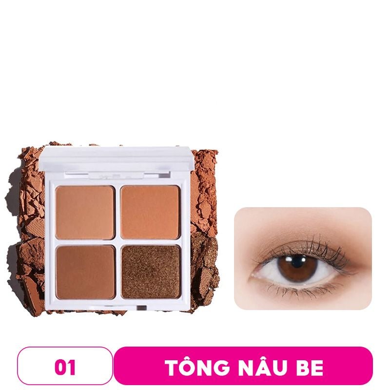 [Candylab x NCT Dream] Bảng Phấn Mắt 4 Ô Candylab Xinh Lung Linh Mood Warmer Eye Palette 6.4g #02