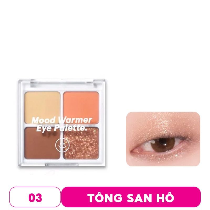 [Candylab x NCT Dream] Bảng Phấn Mắt 4 Ô Candylab Xinh Lung Linh Mood Warmer Eye Palette 6.4g #02