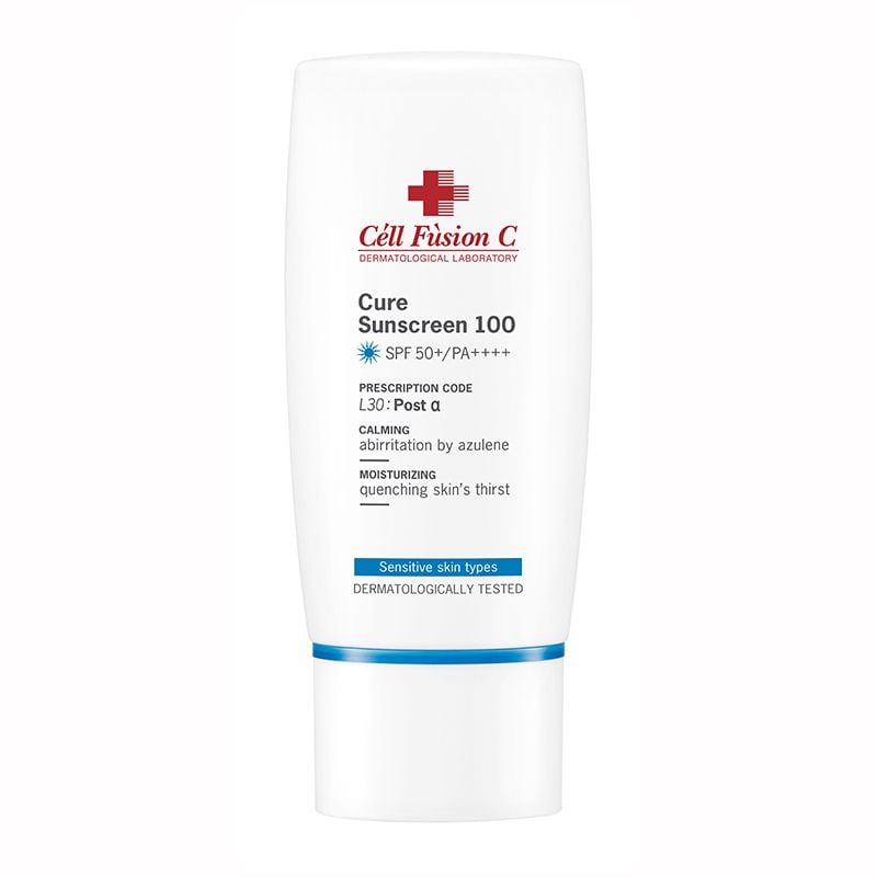 Kem Chống Nắng Cell Fusion C Dưỡng Ẩm, Cấp Nước Cho Da Khô, Dễ Kích Ứng Cure Sunscreen 100 50ml