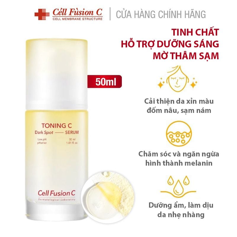 Serum Hỗ Trợ Dưỡng Trắng, Mờ Sạm Nám Cell Fusion C Toning C Dark Spot Serum 30ml