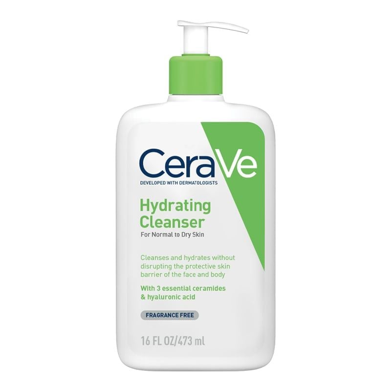 Sữa Rửa Mặt Cerave Dưỡng Ẩm, Làm Sạch Sâu Dành Cho Da Thường & Da Khô Developed With Dermatologists Hydrating Cleanser