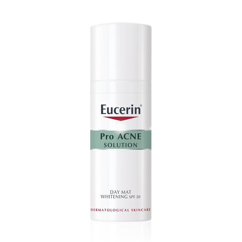 Kem Dưỡng Eucerin Ban Ngày Cải Thiện Mụn, Hỗ Trợ Dưỡng Sáng Da Acne-Oil Control Pro Acne Solution Day Matt Whitening Cream SPF 30 50ml