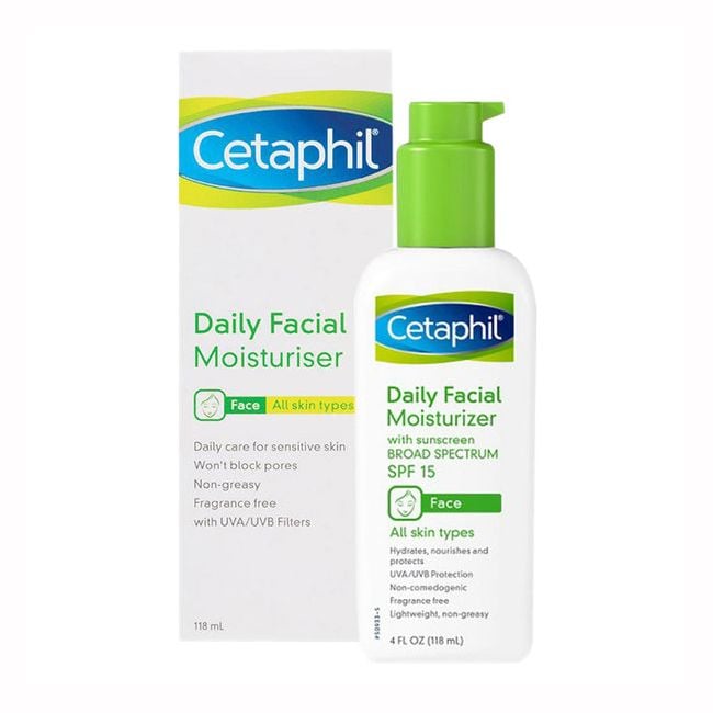 Kem Chống Nắng Dưỡng Ẩm, Diu Nhẹ, Lành Tính Cetaphil Daily Facial Moisturizer SPF15/PA++ 118ml