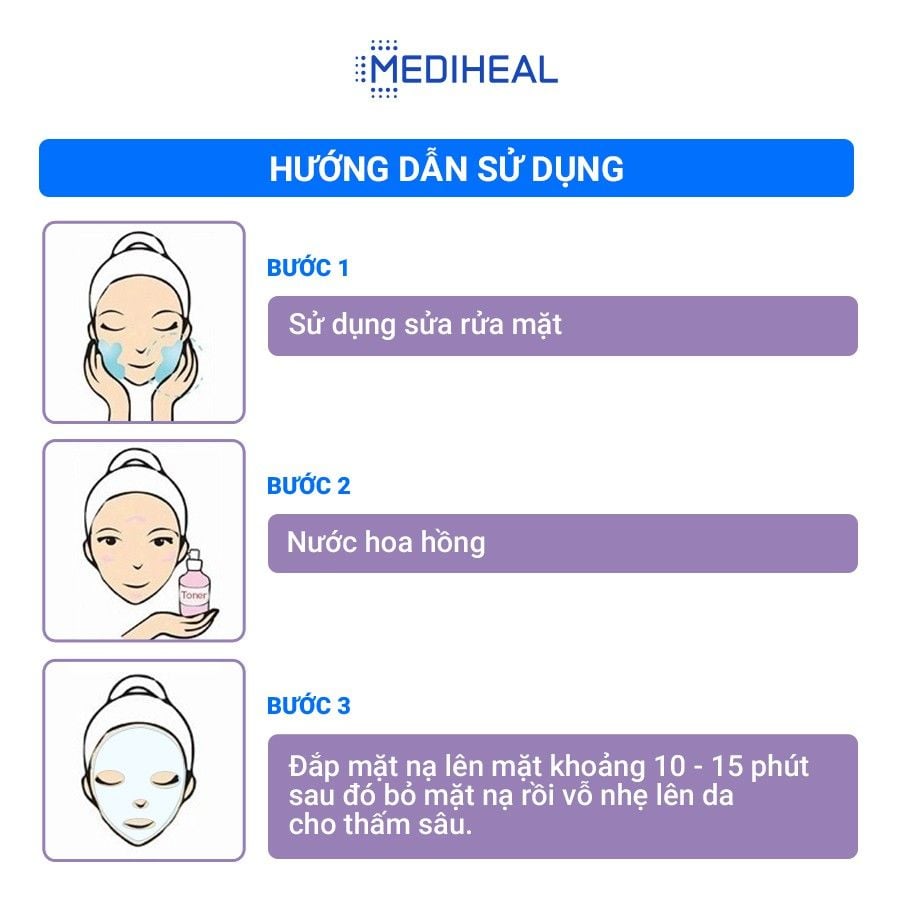 Mặt Nạ Cấp Ẩm, Dưỡng Sáng Da, Ngừa Lão Hóa Cao Cấp Mediheal Mask 20ml