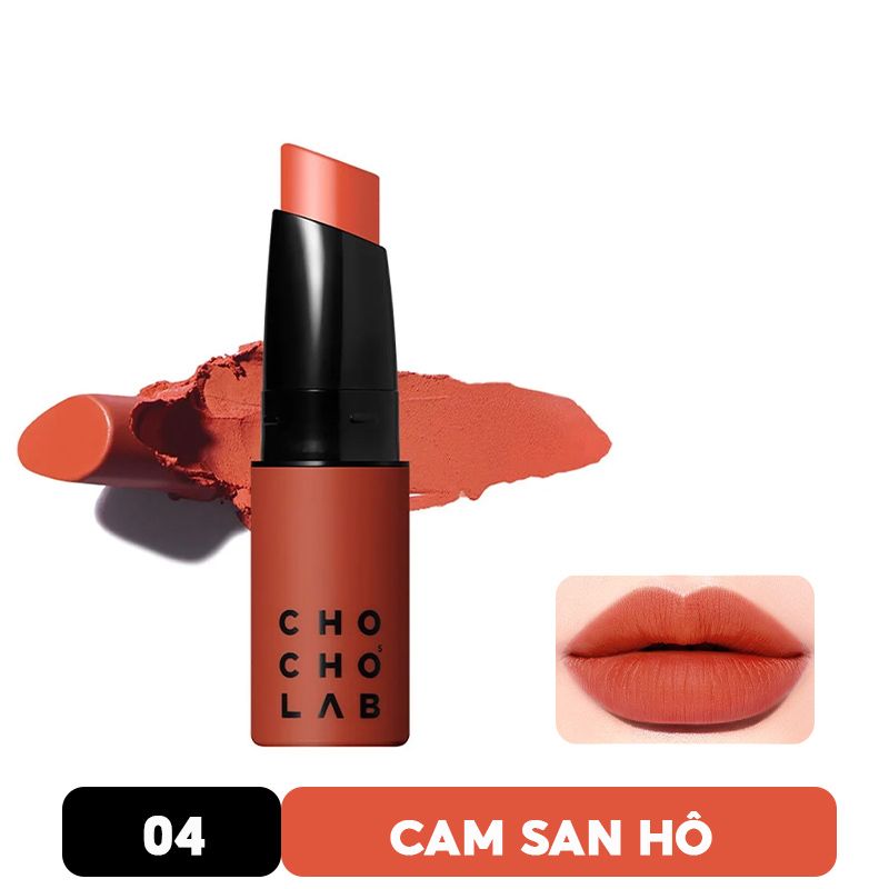 Son Thỏi Lì, Mịn Mượt Nhẹ Môi Chocho's Lab Switch On Silky Lipstick 1.4g