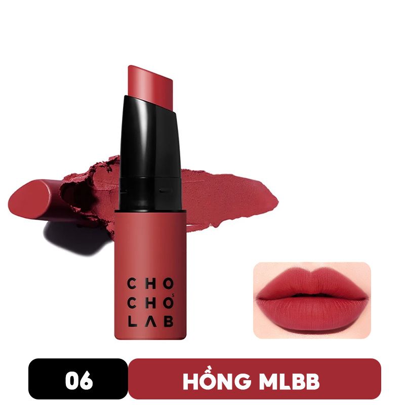 Son Thỏi Lì Chocho's Lab Mịn Mượt Nhẹ Môi Switch On Silky Lipstick 1.4g