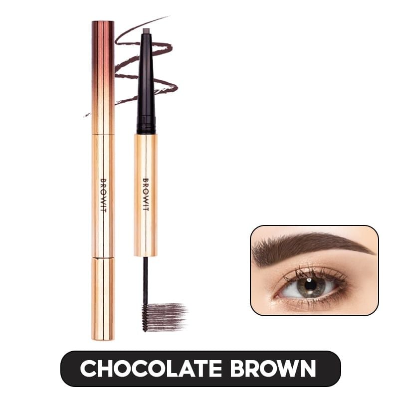 Chì Kẻ Mày Và Mascara 2in1 Lâu Trôi Browit Ultra Fine Duo Eyebrow Pencil & Mascara 0.16g + 1.26g