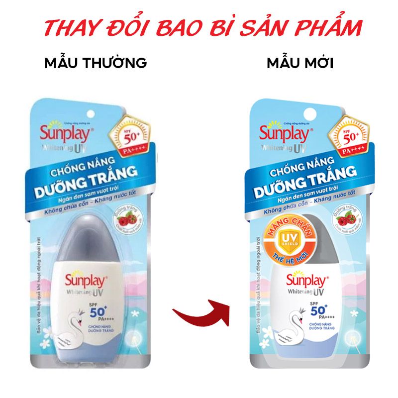 Kem Chống Nắng Dạng Sữa Dưỡng Trắng Da Sunplay Whitening UV SPF50+/PA++++ 30g