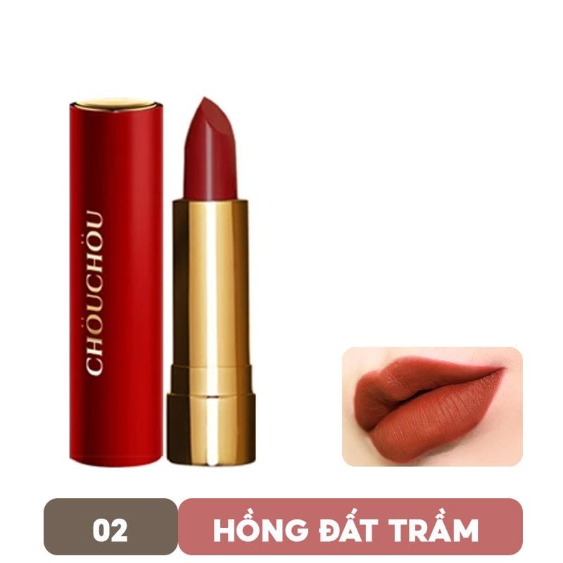 [Red Edition] Son Thỏi Lì, Mềm Mịn Môi ChouChou Signature Premier Matt Rouge Red Limited Edition 3.5g  - Màu 04