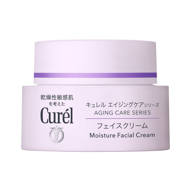 Kem Dưỡng Ẩm Chuyên Sâu, Làm Chậm Lão Hóa Curél Aging Care Series Moisture Facial Cream 40g