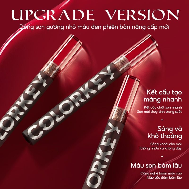 Son Tint Gương Bóng Bền Màu, Lâu Trôi Colorkey Airy Lip Mirror Series 1.7g