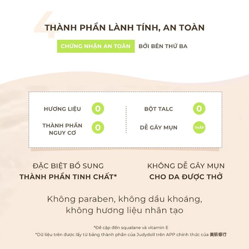 Phấn Nền Dạng Nén Kiềm Dầu, Lâu Trôi Judydoll Soft & Velvet Matte Powder Foundation 4g