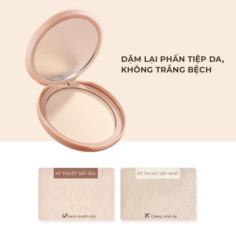 Phấn Nền Dạng Nén Kiềm Dầu, Lâu Trôi Judydoll Soft & Velvet Matte Powder Foundation 4g