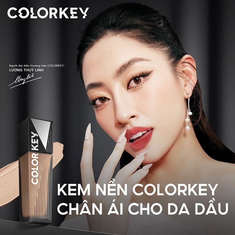 Kem Nền Dạng Lỏng Lâu Trôi, Mỏng Nhẹ Colorkey Matte Flawless Liquid Foundation 30g
