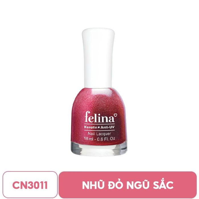 Sơn Móng Tay Lên Màu Chuẩn, Nuôi Dưỡng Móng, Màu Sắc Đa Dạng Felina Nail Lacquer 18ml