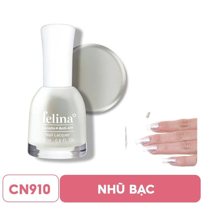 Sơn Móng Tay Lên Màu Chuẩn, Nuôi Dưỡng Móng, Màu Sắc Đa Dạng Felina Nail Lacquer 18ml