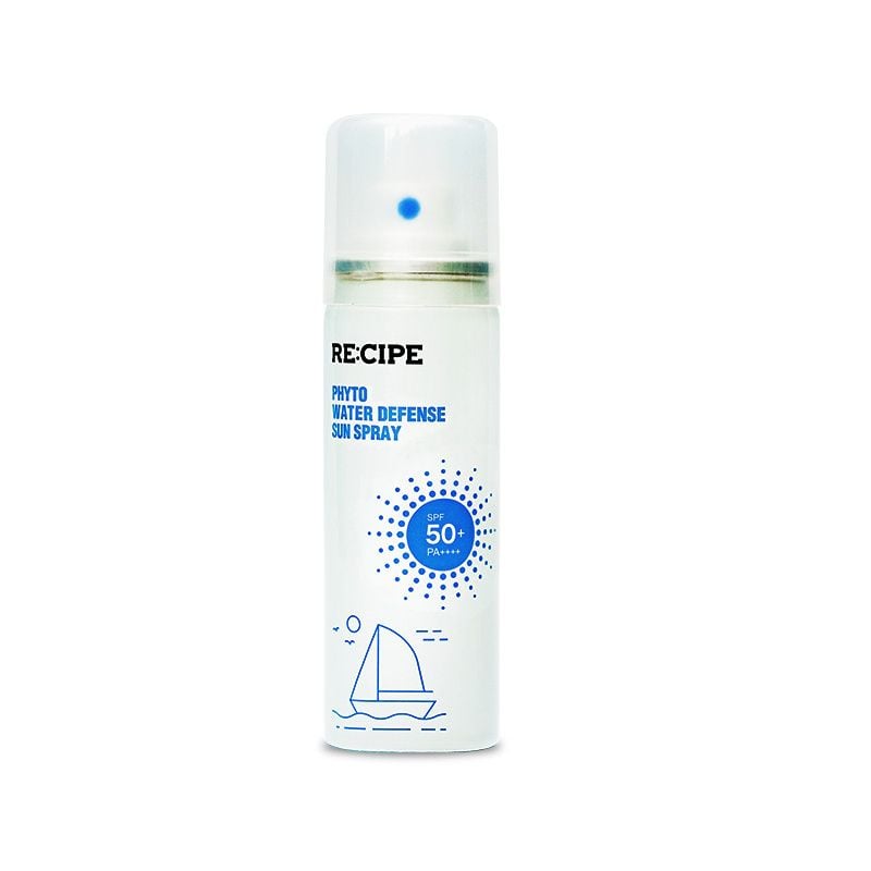 Xịt Chống Nắng Re:cipe Bảo Vệ Da, Dưỡng Ẩm Phyto Water Defense Sun Spray SPF50+ PA++++