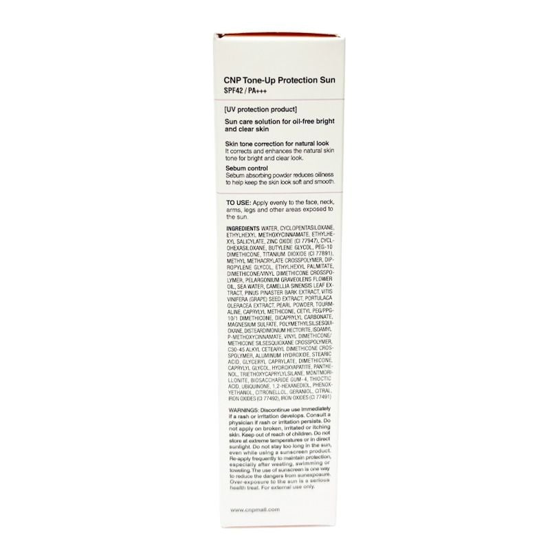 Kem Chống Nắng CNP Kiềm Dầu, Nâng Tông Tone-Up Protection Sun 50ml SPF42/PA+++