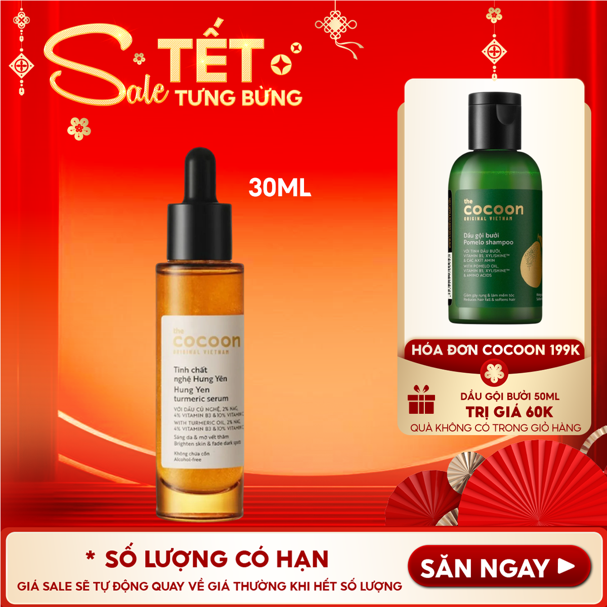 Serum Cocoon Tinh Chất Nghệ Hưng Yên Cocoon Hung Yen Turmeric Serum 30ml