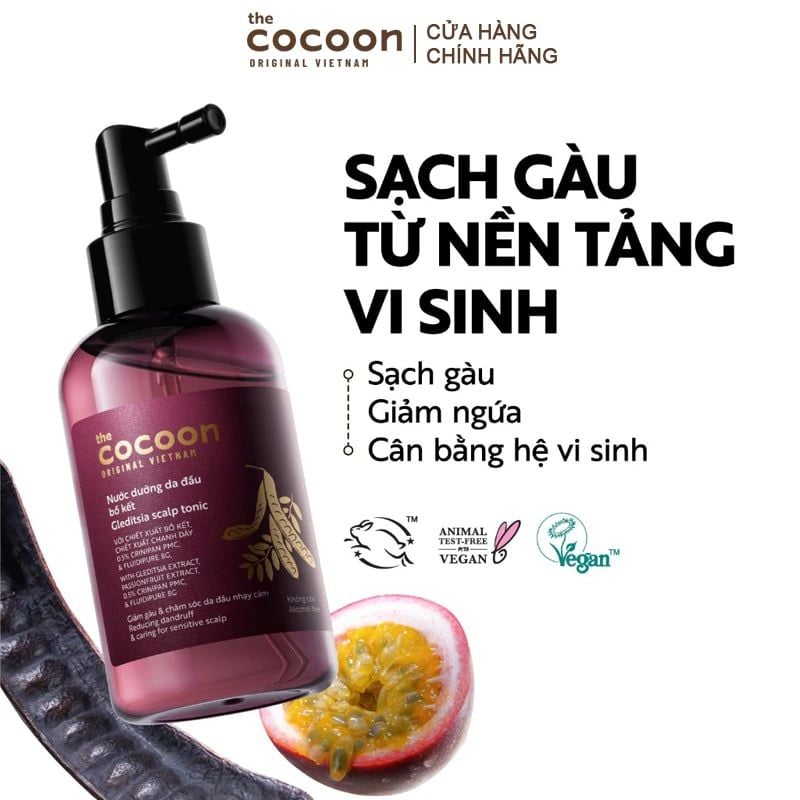Nước Dưỡng Da Đầu Cocoon Bồ Kết Làm Giảm Gàu, Chăm Sóc Da Đầu Gleditsia Scalp Tonic