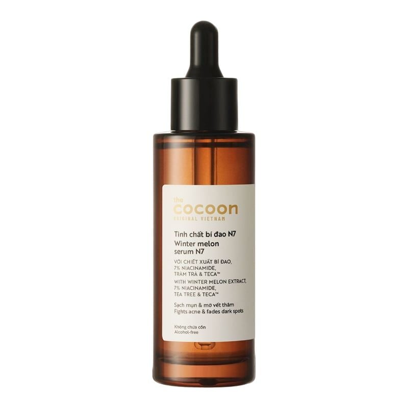 Serum Cocoon Tinh Chất Hỗ Trợ Giảm Mụn, Làm Mờ Vết Thâm Xuất Bí Đao Cocoon Winter Melon Serum 70ml