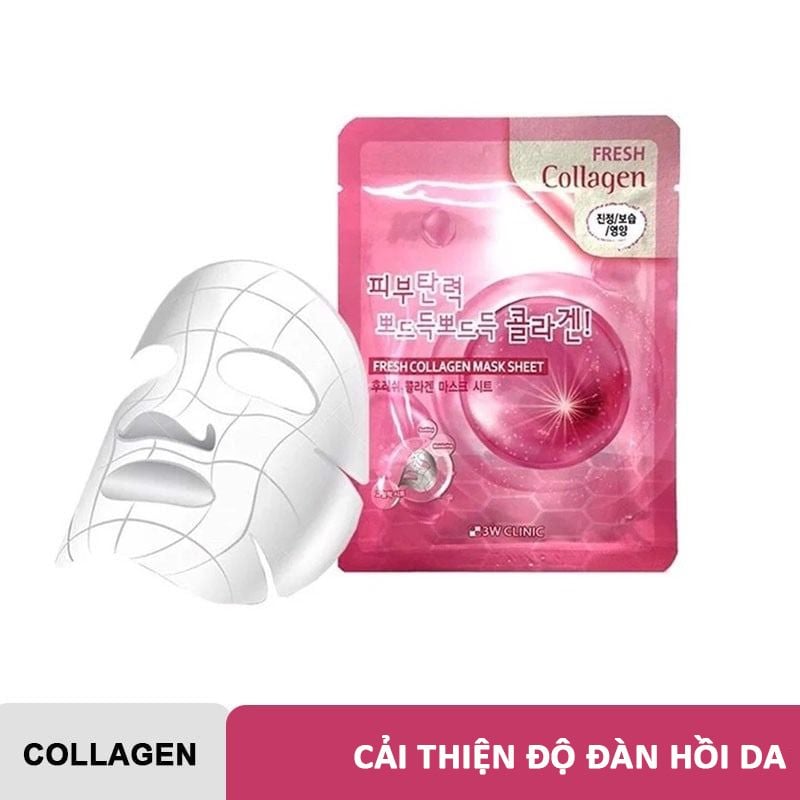 Mặt Nạ Dưỡng Da 3W Clinic Chiết Xuất Từ Thiên Nhiên Fresh Mask Sheet 23ml