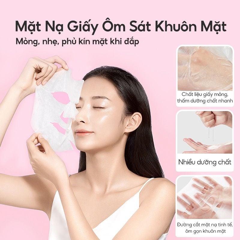 Mặt Nạ Giấy Dưỡng Ẩm, Làm Dịu Da, Hỗ Trợ Dưỡng Sáng Colorkey Facial Mask 25ml