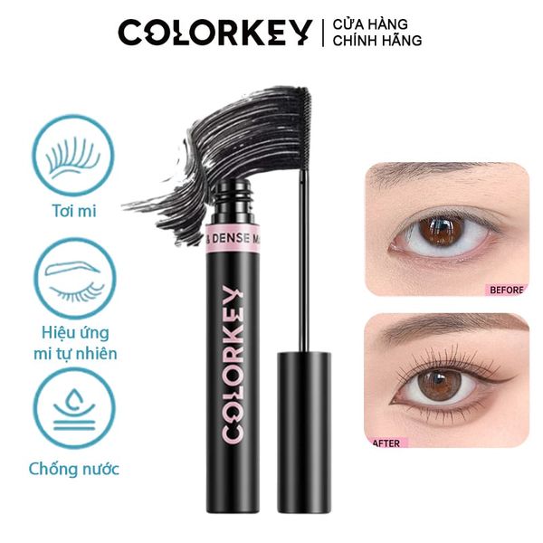 Mascara Giúp Mi Dài & Cong Tự Nhiên Colorkey Long & Dense Mascara 4.5g